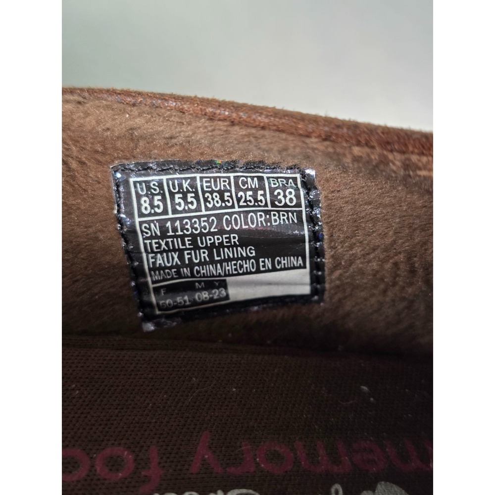 Bobs From Skechers Chill Lugs Urban Spell Shoes Womens 8.5 Brown Slip On Comfort - Picture 11 of 11